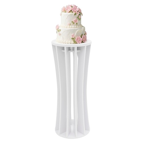 Large cake stand - white, pvc