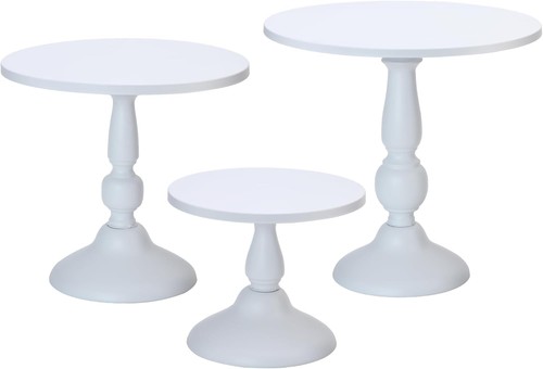 Set white cake stands - set, of