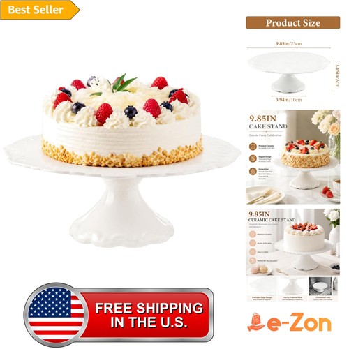 Ceramic cake stand pedestal - cake,