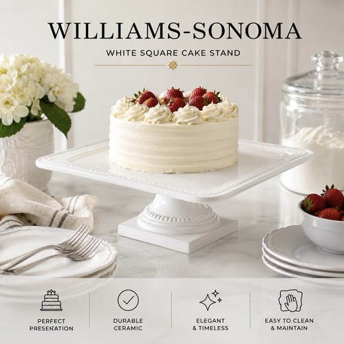 Williams sonoma white square - white,