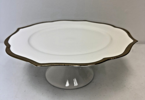 White pedestal cake stand - pedestal,