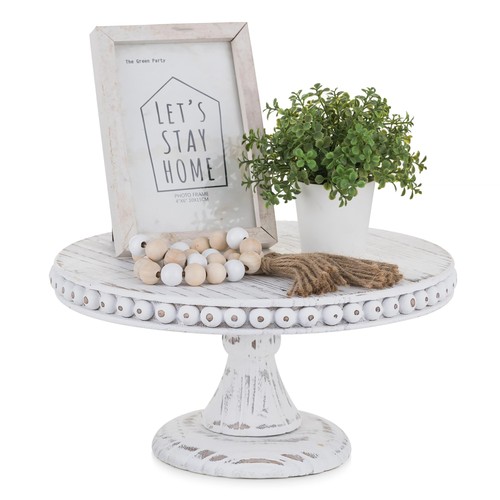 White wood cake stand - cake, cupcake