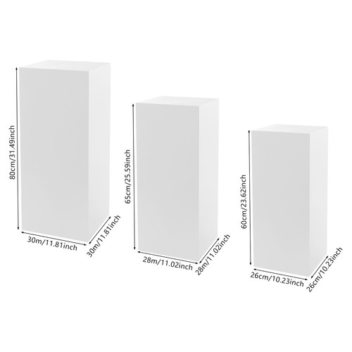 Metal pedestal stands set - metal,