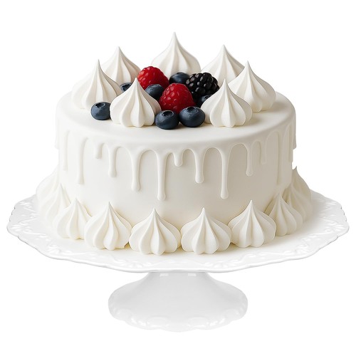 White cake stand for - cake, 10"