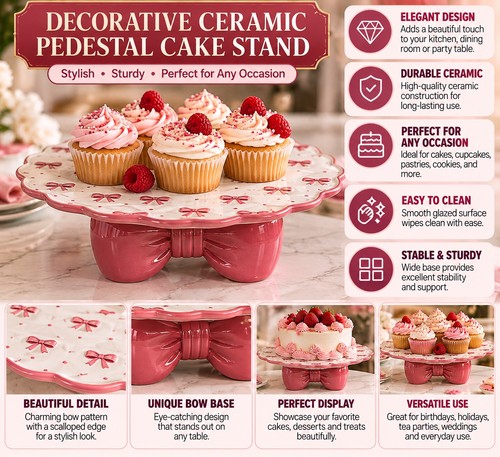 Decorative ceramic pedestal - decorative,